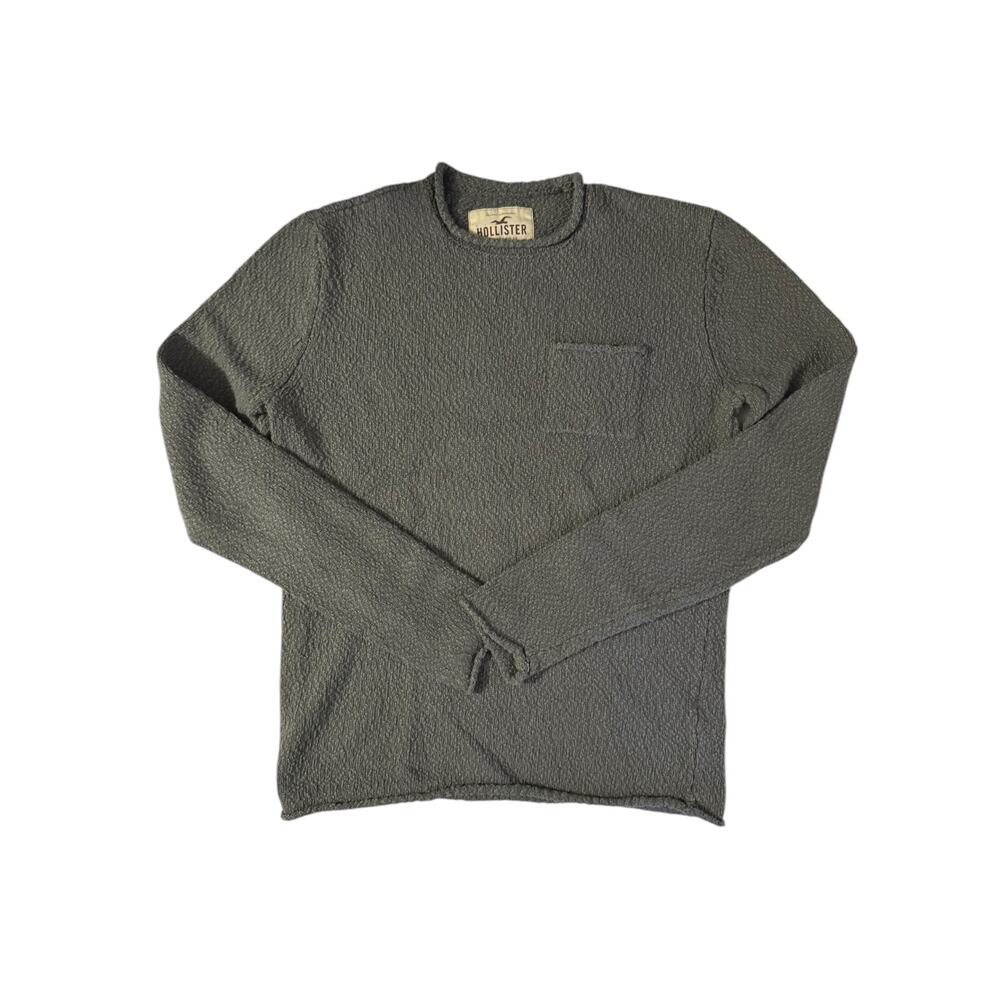 Hollister Chunky Boho Losercore Sweater Gray Pullover Small